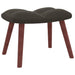 Rocking Chair with a Stool Dark Grey Velvet Txnopo