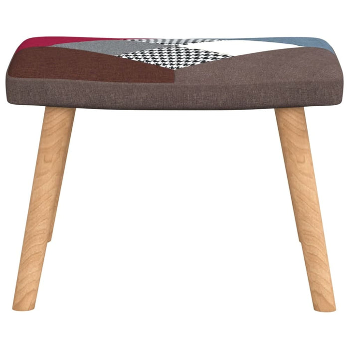 Rocking Chair with a Stool Patchwork Fabric Txnokx