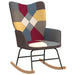 Rocking Chair with a Stool Patchwork Fabric Txnokx