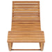 Rocking Sunlounger Solid Teak Wood Aktkb