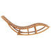 Rocking Sunlounger Solid Teak Wood Aktkb