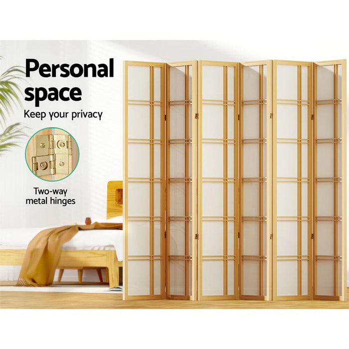 Room Divider Screen Privacy Wood Dividers Stand 6 Panel