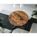 Round Coffee Table Rustic Brown And Black