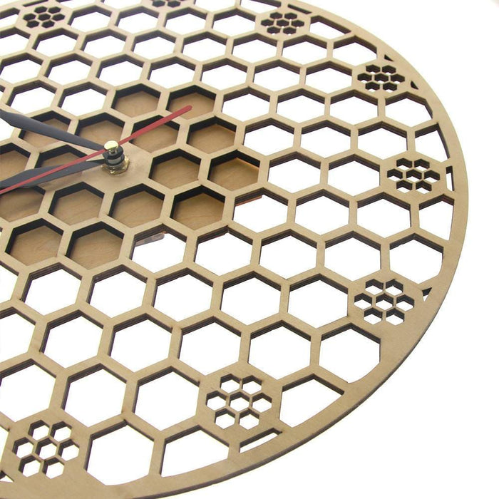 Round Honeycomb Wall Clock