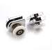 Runners Rubber Shower Wheels Stainless Steel Brass Pulleys
