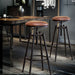 2x Rustic Industrial Bar Stool Kitchen Barstool Swivel