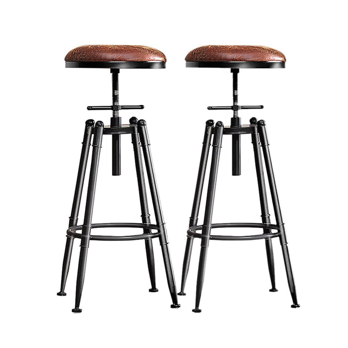 Goslash Picks 2x Rustic Industrial Bar Stool Kitchen