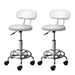 Goslash Picks 2x Saddle Salon Stool Swivel Backrest Chair