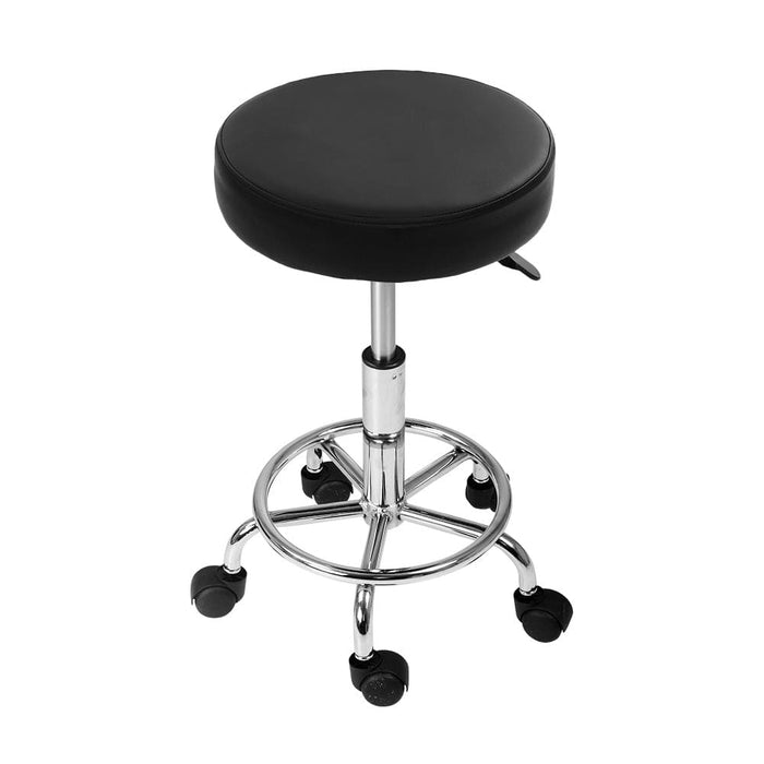 Goslash Picks 2x Saddle Salon Stool Swivel Barber Chairs