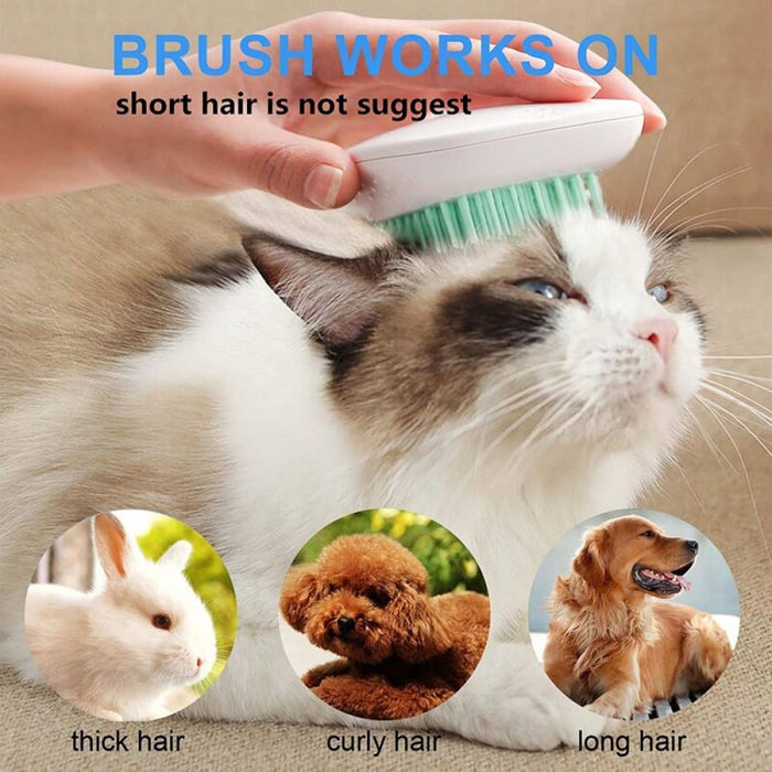 Safe Round Soft Bristles Slicker Self Cleaning Dog Comb
