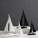 Sailboat Decoration Resin Home Decor Living Room Desktop