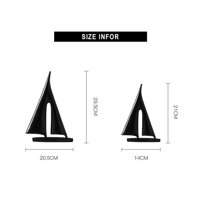 Sailboat Decoration Resin Home Decor Living Room Desktop