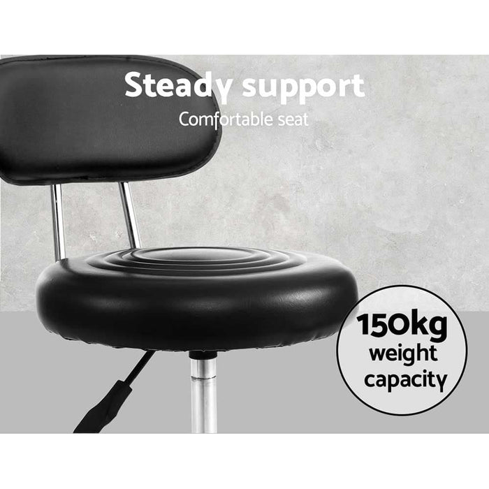 Goslash Picks 2x Salon Stool Swivel Round Barber Hair Bar