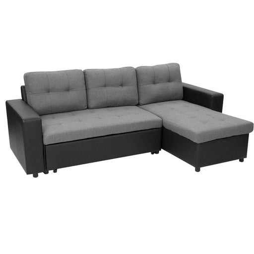 Sarantino 3-seater Corner Sofa Bed Storage Lounge Chaise