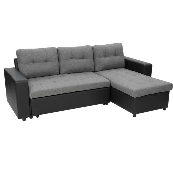 Sarantino 3-seater Corner Sofa Bed Storage Lounge Chaise