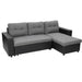 Sarantino 3-seater Corner Sofa Bed Storage Lounge Chaise