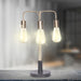 Sarantino Exposed Bulb Industrial Table Lamp