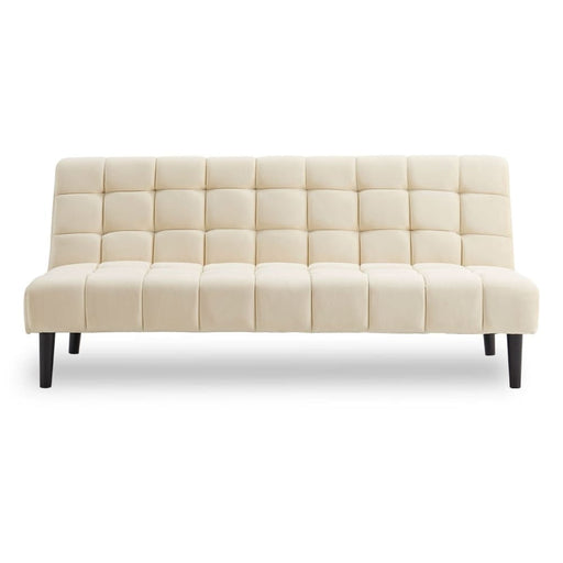 Sarantino Faux Suede Fabric Sofa Bed Furniture Lounge Seat