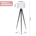 Sarantino Minimalist Modern Tripod Floor Lamp Black