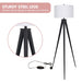 Sarantino Minimalist Modern Tripod Floor Lamp Black