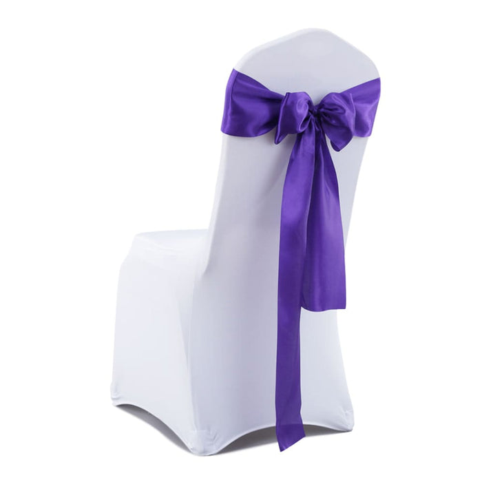 Goslash Picks 50x Satin Chair Sashes Cloth Cover Wedding