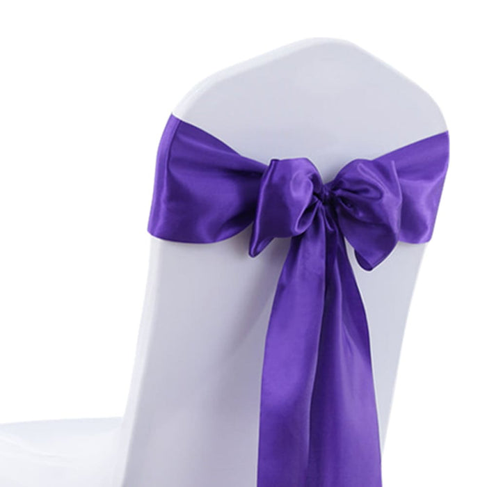 Goslash Picks 20x Satin Chair Sashes Cloth Cover Wedding