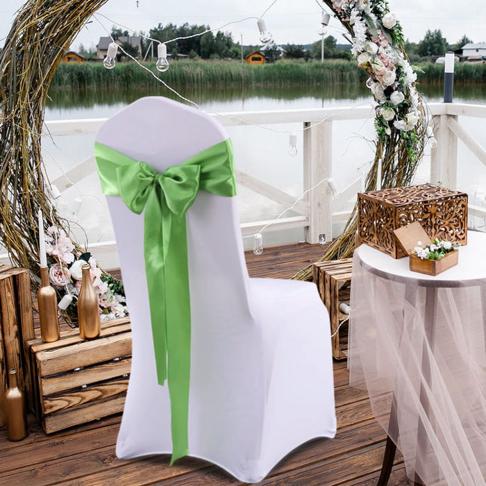Goslash Picks 20x Satin Chair Sashes Cloth Cover Wedding