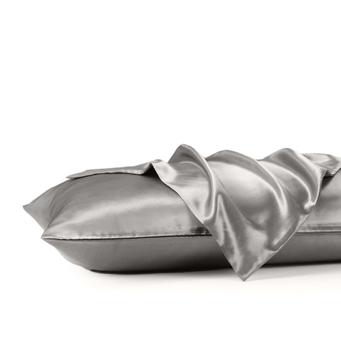 Satin Sheet Set 3 Piece Fitted Pillowcase Soft - Queen