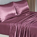 Satin Sheet Set 4 Piece Fitted Flat Pillowcases - King -