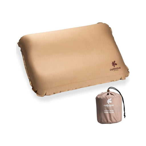 Self Inflating Camping Pillow With Ergonomic 3d Support