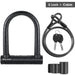 U Shape Bicycle Steel Lock with 2 Keys
