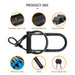 U Shape Bicycle Steel Lock with 2 Keys