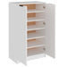 Shoe Cabinet White 59x35x100 Cm Engineered Wood Nooatk