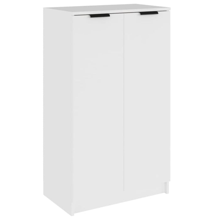 Shoe Cabinet White 59x35x100 Cm Engineered Wood Nooatk