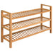 Shoe Rack with 3 Shelves 100x27x60 Cm Solid Oak Wood Xaaxbk