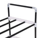 Shoe Rack With 7 Shelves Metal And Plastic Black Xaplxi
