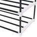 Shoe Rack With 7 Shelves Metal And Plastic Black Xaplxi