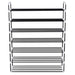 Shoe Rack With 7 Shelves Metal And Plastic Black Xaplxi
