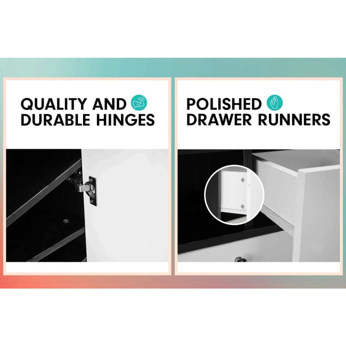 Shoe Rack Cabinet Wooden Storage Organiser Shelf Cupboard