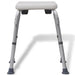 Shower Chair Aluminium White Ooboxk