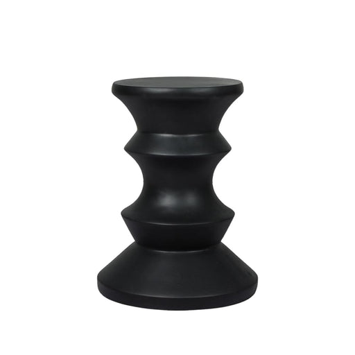 Side Table Geometric Chess Shape Magnesia Stool Stone Style