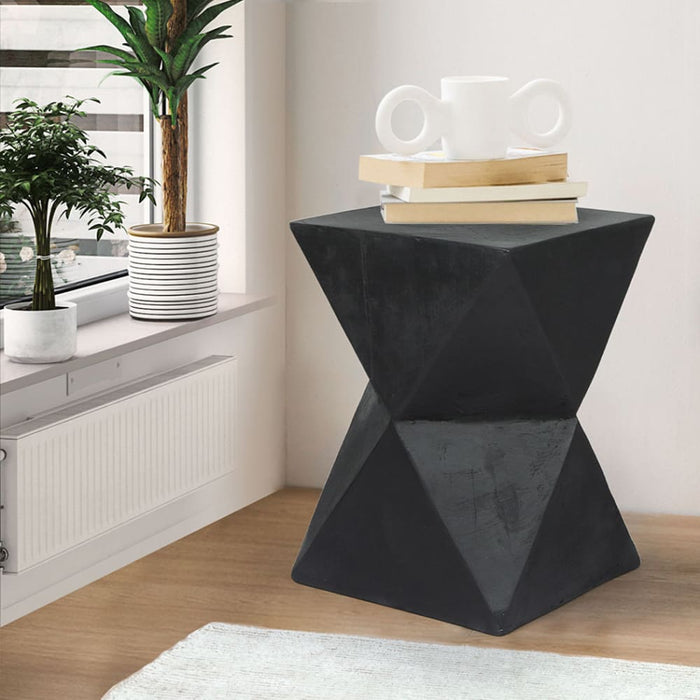 Side Table Terrazzo Geometric Shape Magnesia Stool Stone