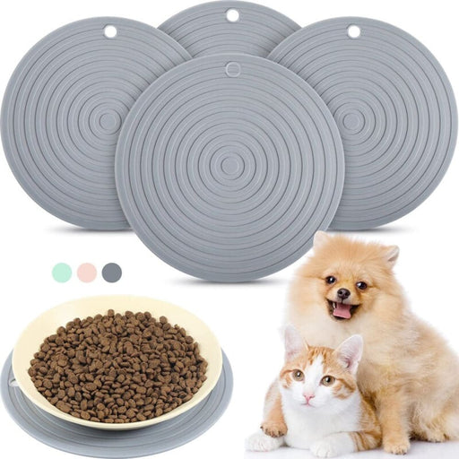 Silicone Round Pet Food Placemat Mat For Medium Small Breed