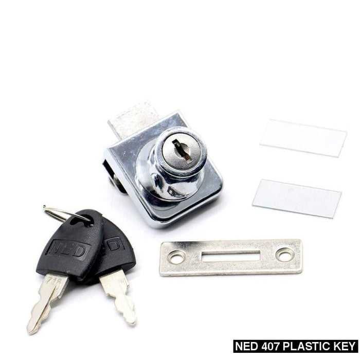 Single Glass Zinc Alloy Showcase Lock