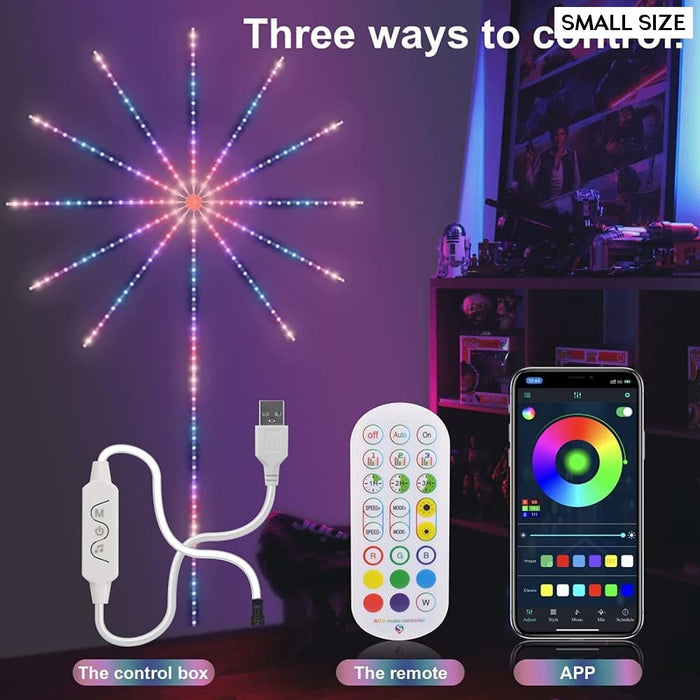 Smart Led Light Strip Diy Firework Remote Bluetooth Usb
