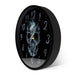 Smoke Smoking Kills on Skull Face Wall Clock Black Skeleton