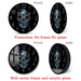 Smoke Smoking Kills on Skull Face Wall Clock Black Skeleton