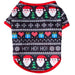 Soft Breathable Santa Clause Snowman Print Pet Clothes