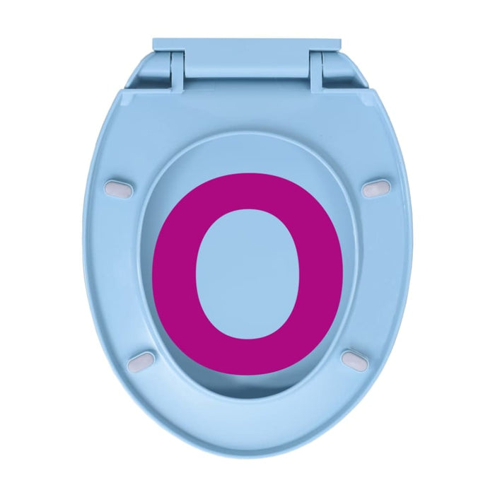 Soft-close Toilet Seat Blue Oval Oapnxx