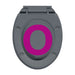 Soft-close Toilet Seat Grey Oval Oapnol
